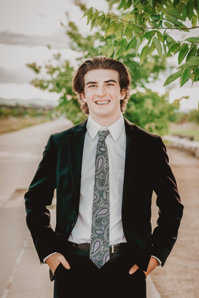 Central Park Denver Colorado outdoor nature creek neighborhood candid fun senior headshot picture | From the Hip Photo portrait photography 