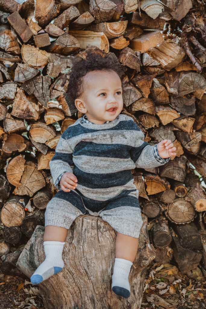 Pumpkin Patch Christmas Tree Farm outdoor holiday activity candid fun loving family picture | From the Hip Photo Denver Colorado portrait photography