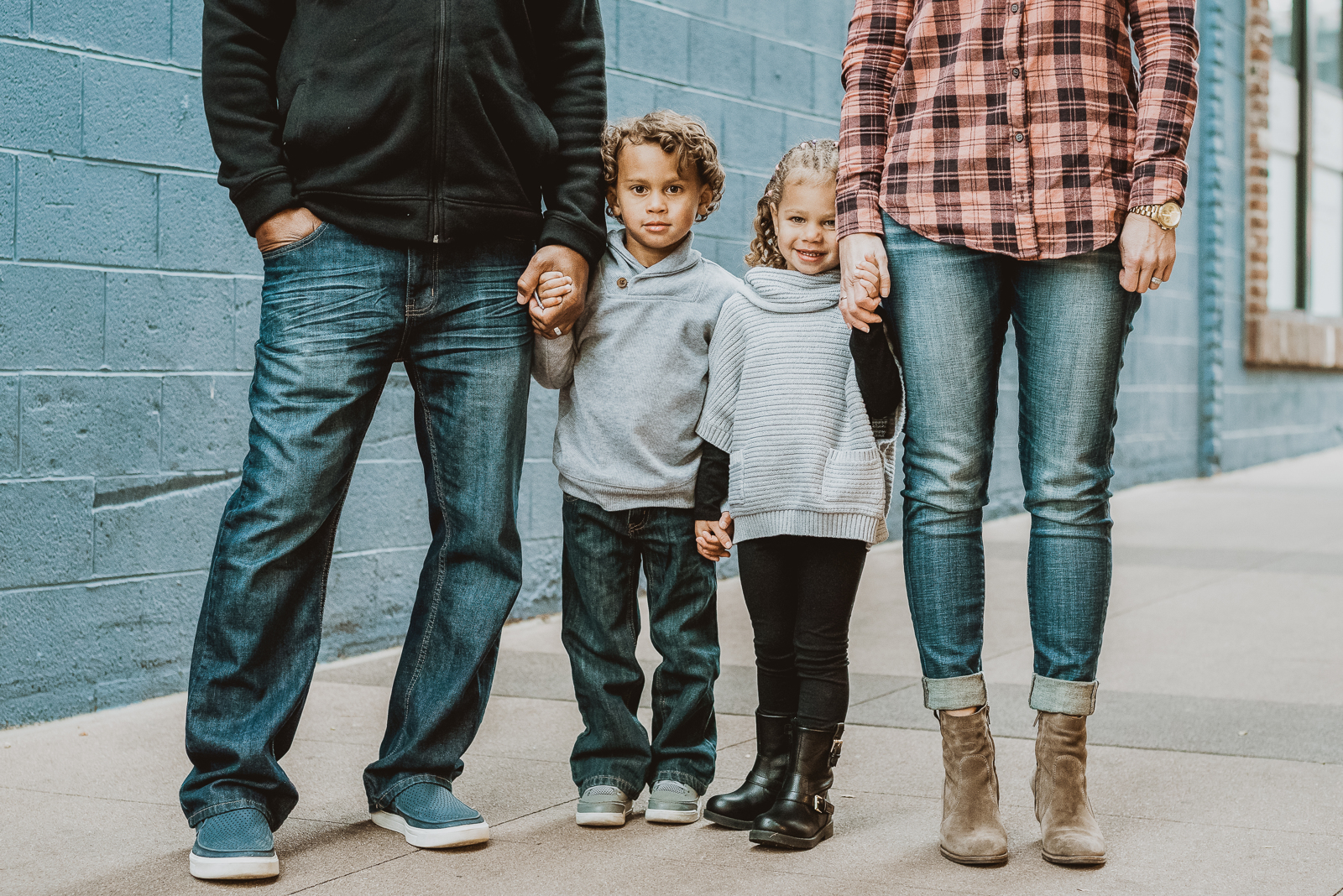 Pearl Street Boulder mall outdoor shopping fun candid adventurous family picture | From the Hip Photo Denver Colorado portrait photography