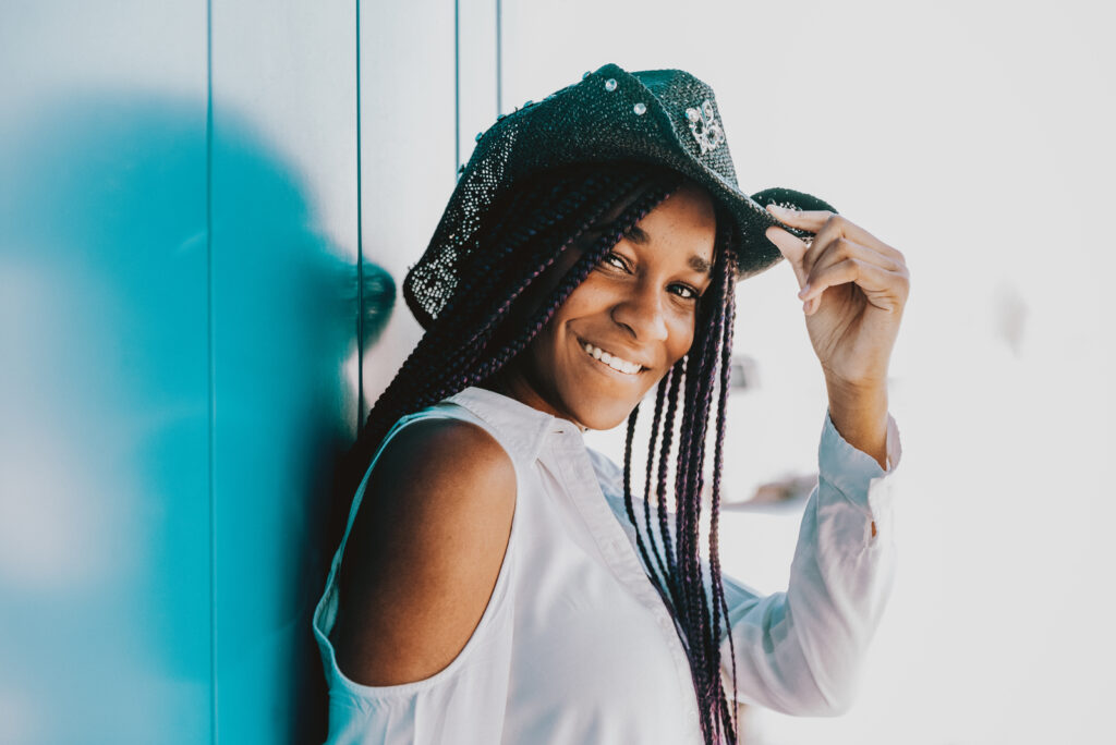 Stanley Marketplace indoor outdoor urban colorful fun candid outgoing headshot picture | From the Hip Photo Denver Colorado portrait photography