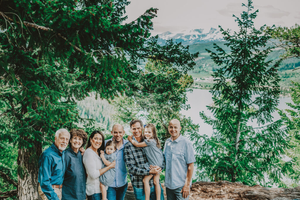Sapphire Point Dillion Colorado outdoor mountain lake trail nature candid fun loving family picture | From the Hip Photo Denver portrait photography 