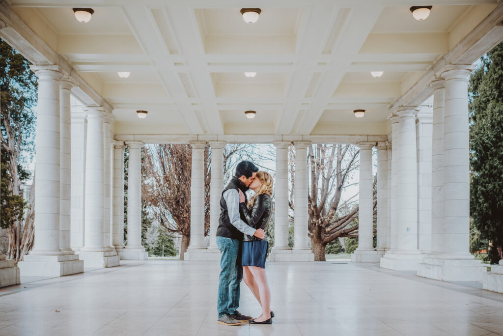 Cheesman Park outdoor pavillion park Denver candid fun loving family picture | From the Hip Photo portrait photography