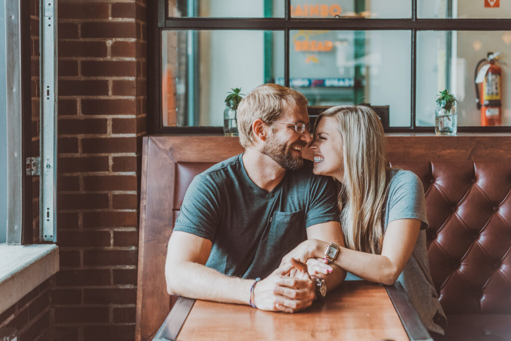 Engagement photos at your favorite place | From the Hip Photo Denver Colorado engagement photographers