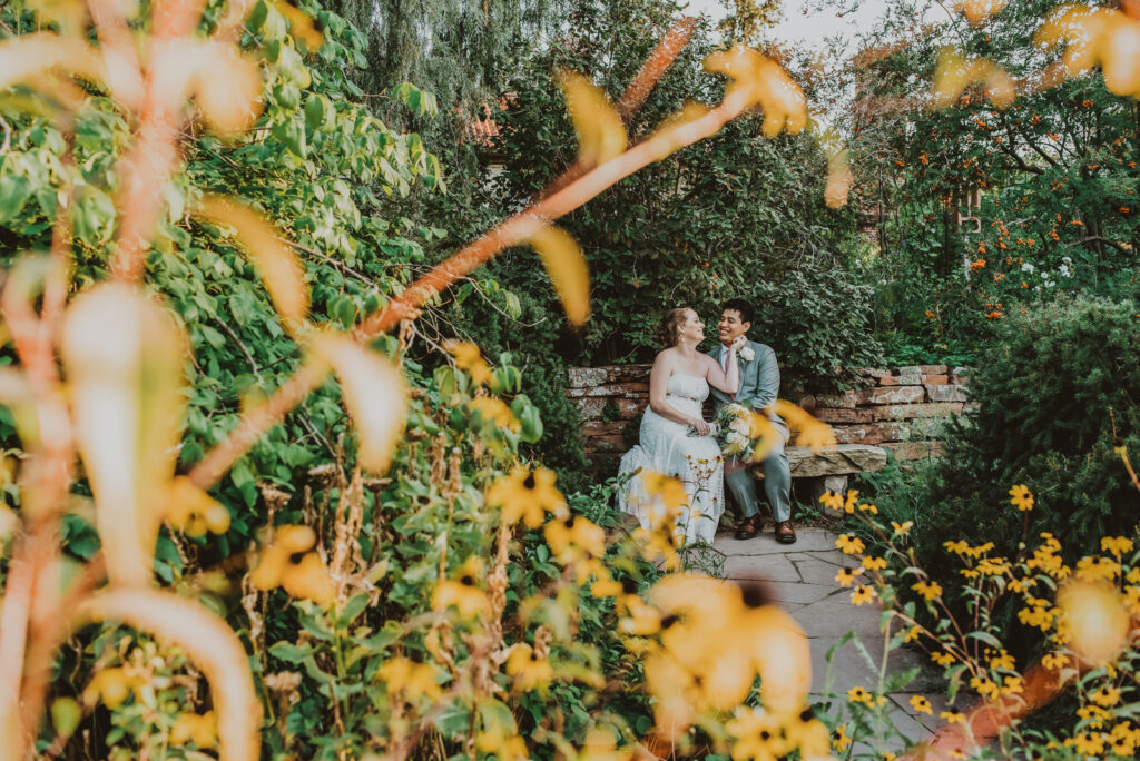 Denver Botanic Gardens Outdoor nature fun candid romantic wedding picture | From the Hip Photo Portrait Photography