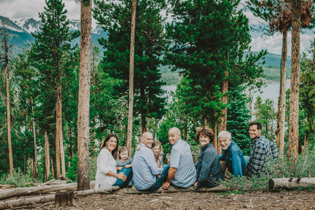 Sapphire Point Dillion Colorado outdoor mountain lake trail nature candid fun loving family picture | From the Hip Photo Denver portrait photography 