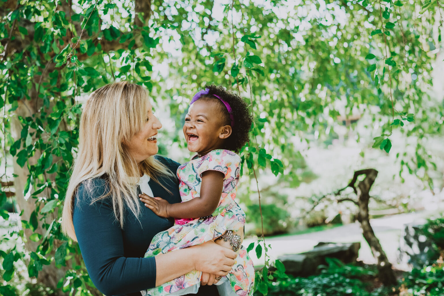 Romantic engagement session at sunset Denver Botanic Gardens Colorado