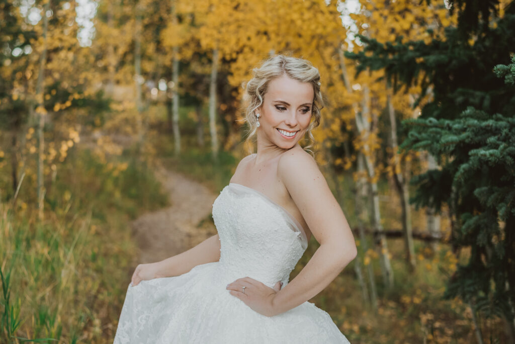 Meyer Ranch Park outdoor mountain trail park adventurous candid fun wedding picture | From the Hip Photo Denver Colorado portrait photography 