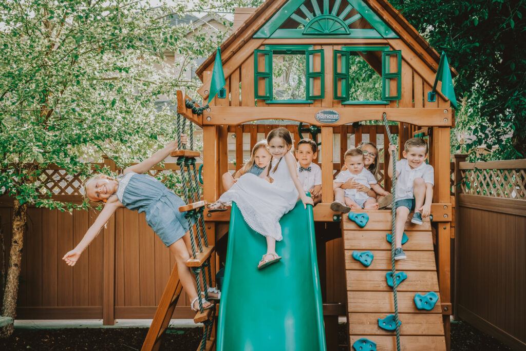 Photo Sessions at Home Private Space Outdoor Fun Candid Family Picture | From the Hip Photo Denver Colorado Portrait Photography 