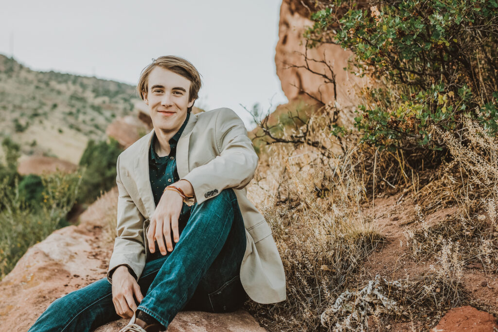 Red Rocks Park and Amphitheater outdoor park nature venue fun candid headshot picture | From the Hip Photo portrait photography  