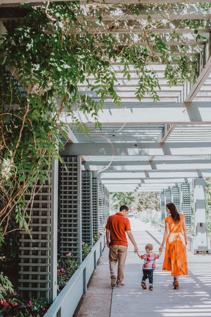 Denver Botanic Gardens Outdoor nature fun candid family picture | From the Hip Photo Portrait Photography