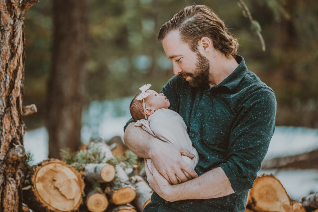 Photo Sessions at Home Private Space Outdoor Fun Candid Newborn Family Picture | From the Hip Photo Denver Colorado Portrait Photography 
