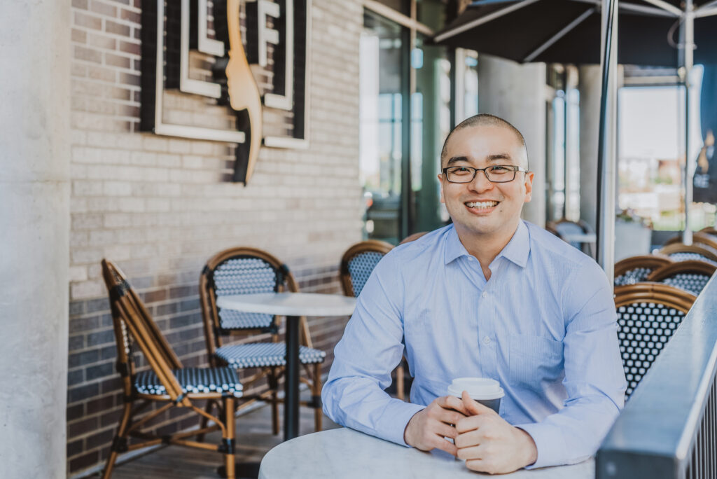 Your Favorite Spot restaurant bar coffee shop bookstore candid fun unique headshot picture | From the Hip Photo Denver Colorado portrait photography 