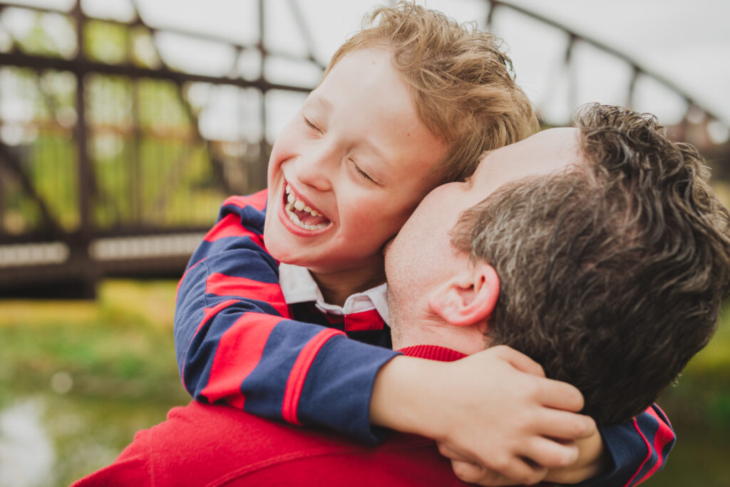 Westerly Creek Park Central Park Colorado outdoor trail creek nature fun candid family picture | From the Hip Photo Denver portrait photography
