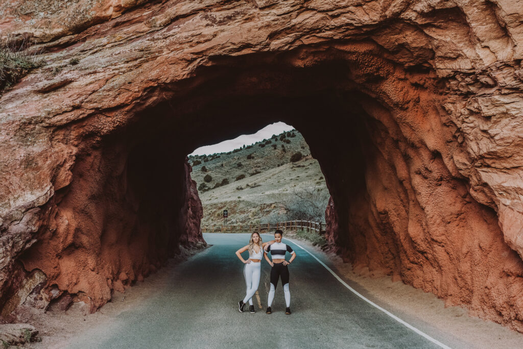 Red Rocks Park and Amphitheater outdoor park nature venue fun candid branding picture | From the Hip Photo portrait photography  