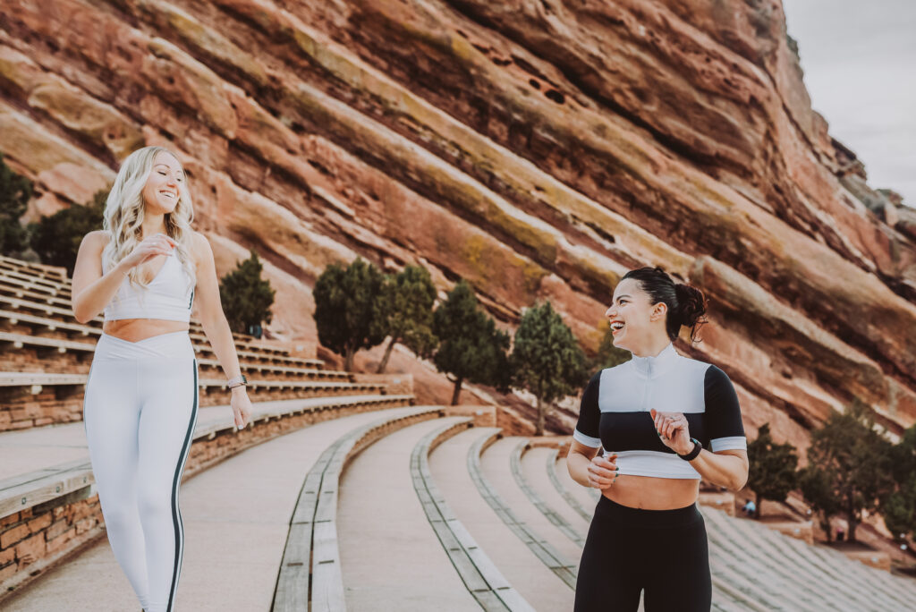 Red Rocks Park and Amphitheater outdoor park nature venue fun candid branding picture | From the Hip Photo portrait photography  