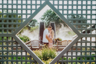 Denver Botanic Gardens Outdoor nature candid fun engagement picture | From the Hip Photo Portrait Photography