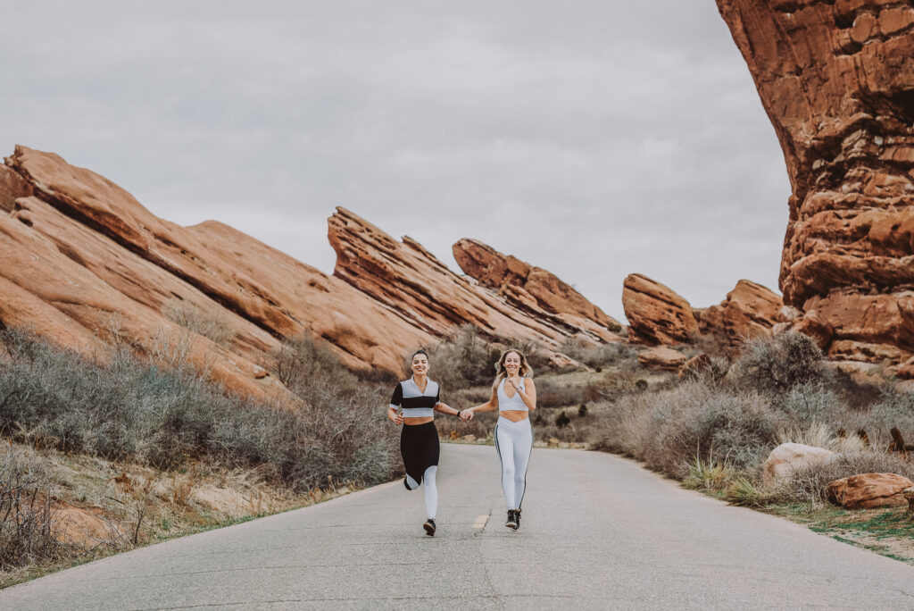 Red Rocks Park and Amphitheater outdoor park nature venue fun candid branding picture | From the Hip Photo portrait photography  