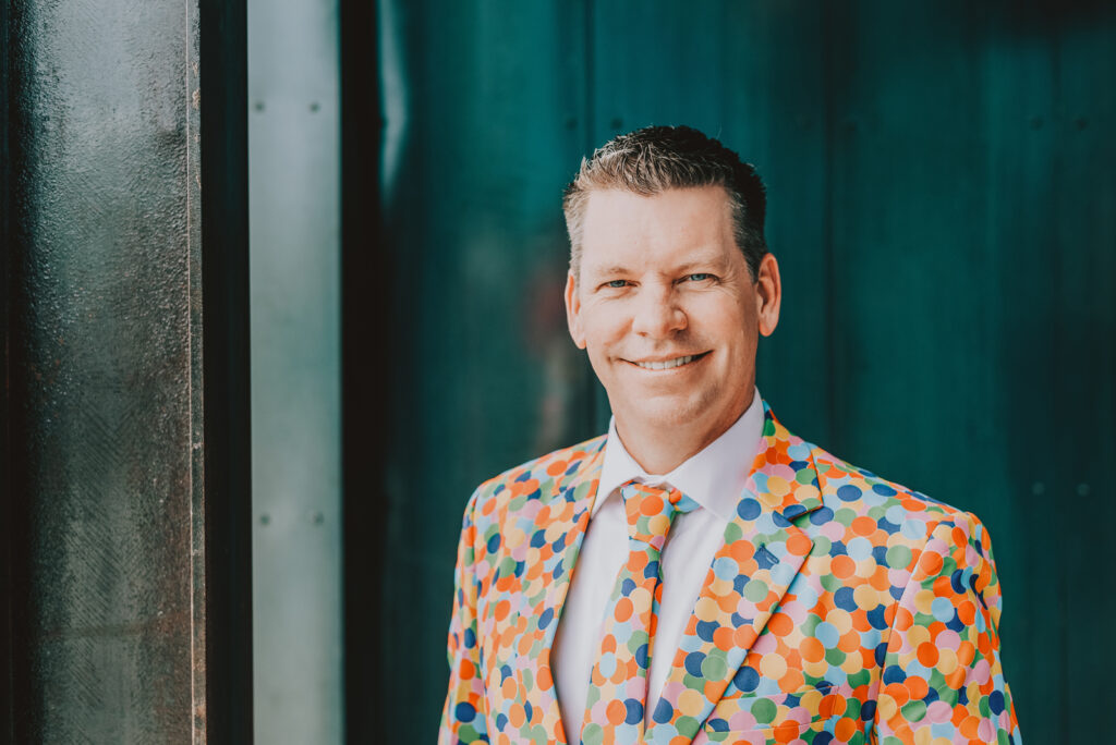 Stanley Marketplace indoor outdoor urban colorful fun candid outgoing headshot picture | From the Hip Photo Denver Colorado portrait photography