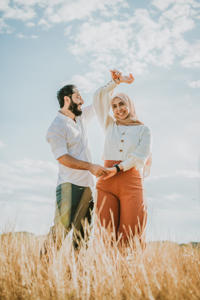 Bluff Lake Nature Center Outdoor Trail Park Nature Fun Candid Romantic Engagement Picture | From the Hip Photo Denver Colorado Portrait Photography 