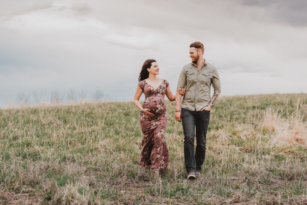 Stanley Marketplace indoor outdoor urban colorful fun candid outgoing maternity picture | From the Hip Photo Denver Colorado portrait photography