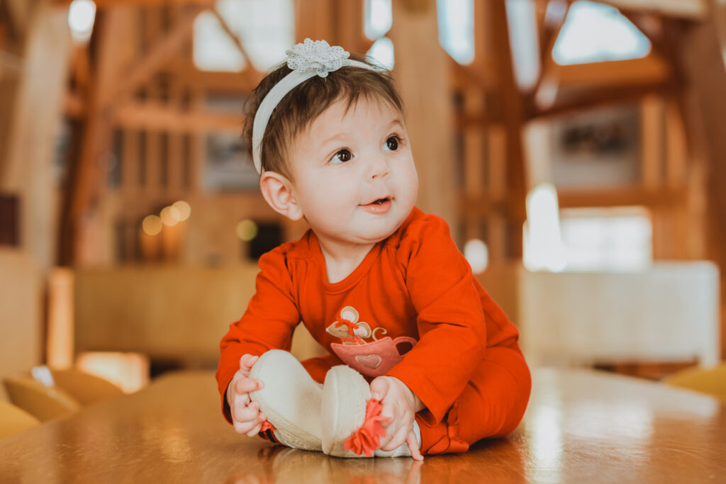 Downtown Civic Center Denver Library indoor fun candid family picture | From the Hip Photo Denver Colorado portrait photography 