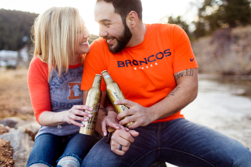 Tips to Plan Engagement Photos in the Mountains Near Denver Romantic Couple picture Evergreen Lake | From the Hip Photo Portrait Photography