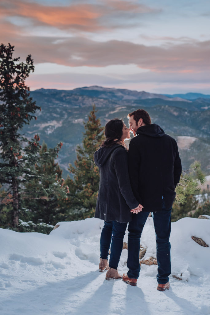 The Expert Guide for Planning Boulder Engagement Photo Sessions Lost Gulch Overlook Romantic Outdoor Picture | From the Hip Photo Denver Colorado Portrait Photography