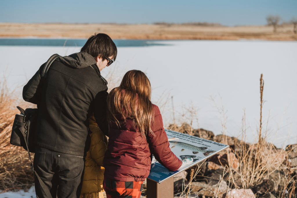 Rocky Mountain Arsenal Lake Mary Trail outdoor park trail nature candid fun family picture | From the Hip Photo Denver Colorado portrait photography 