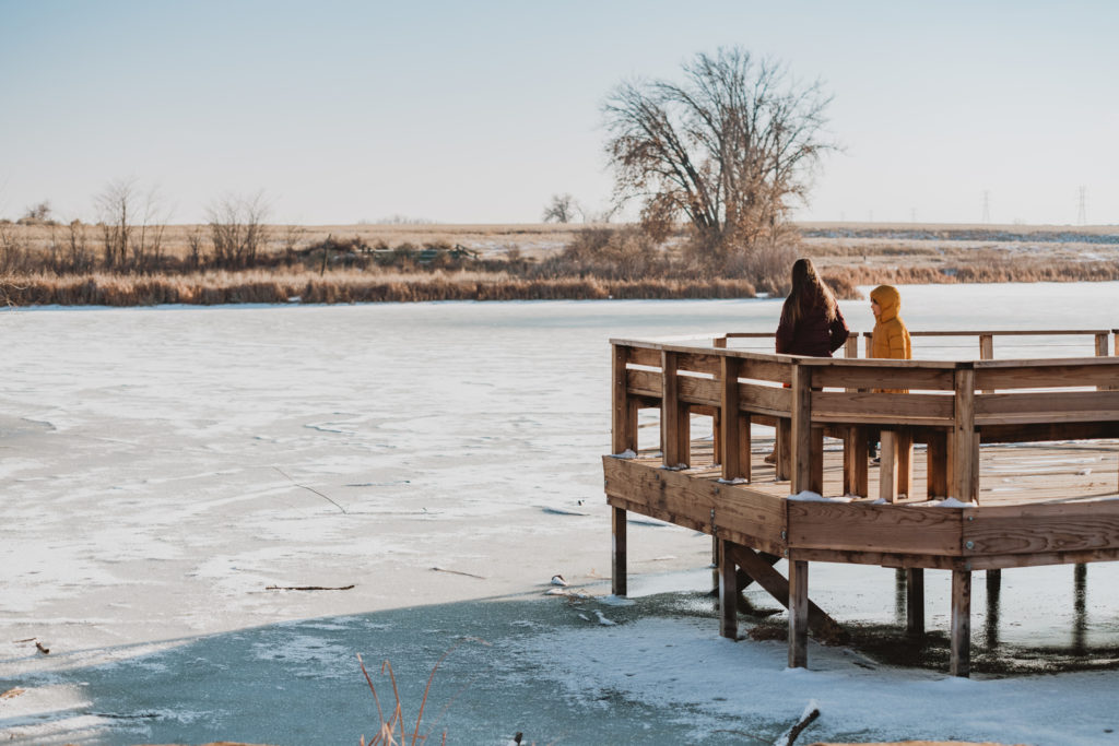 Rocky Mountain Arsenal Lake Mary Trail outdoor park trail nature candid fun family picture | From the Hip Photo Denver Colorado portrait photography 