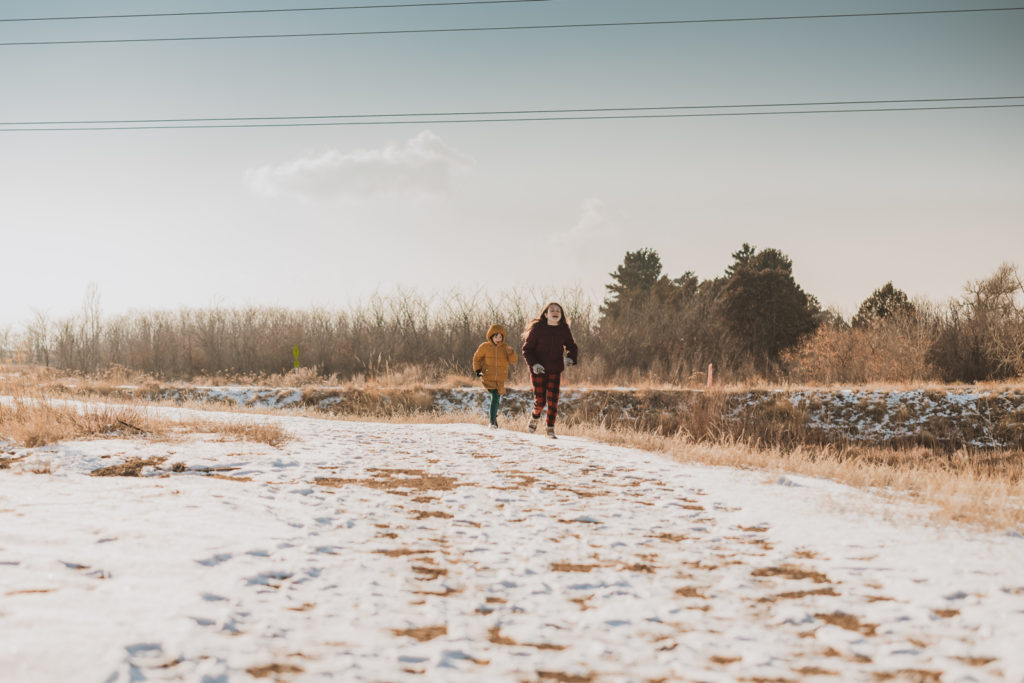 Rocky Mountain Arsenal Lake Mary Trail outdoor park trail nature candid fun family picture | From the Hip Photo Denver Colorado portrait photography 
