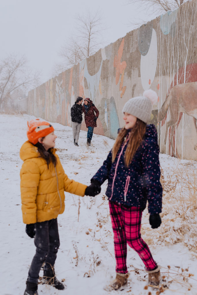 Central Park Denver Colorado outdoor nature creek neighborhood candid fun family picture | From the Hip Photo portrait photography 