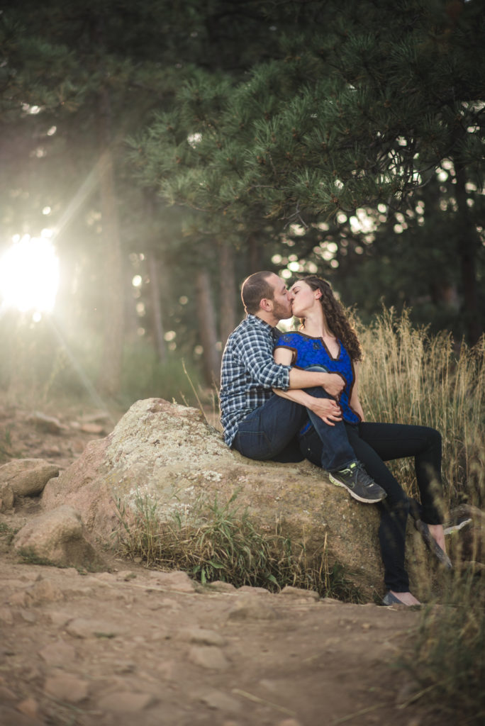 Tips to Plan Engagement Photos in the Mountains Near Denver Romantic Couple picture Lookout Mountain | From the Hip Photo Portrait Photography
