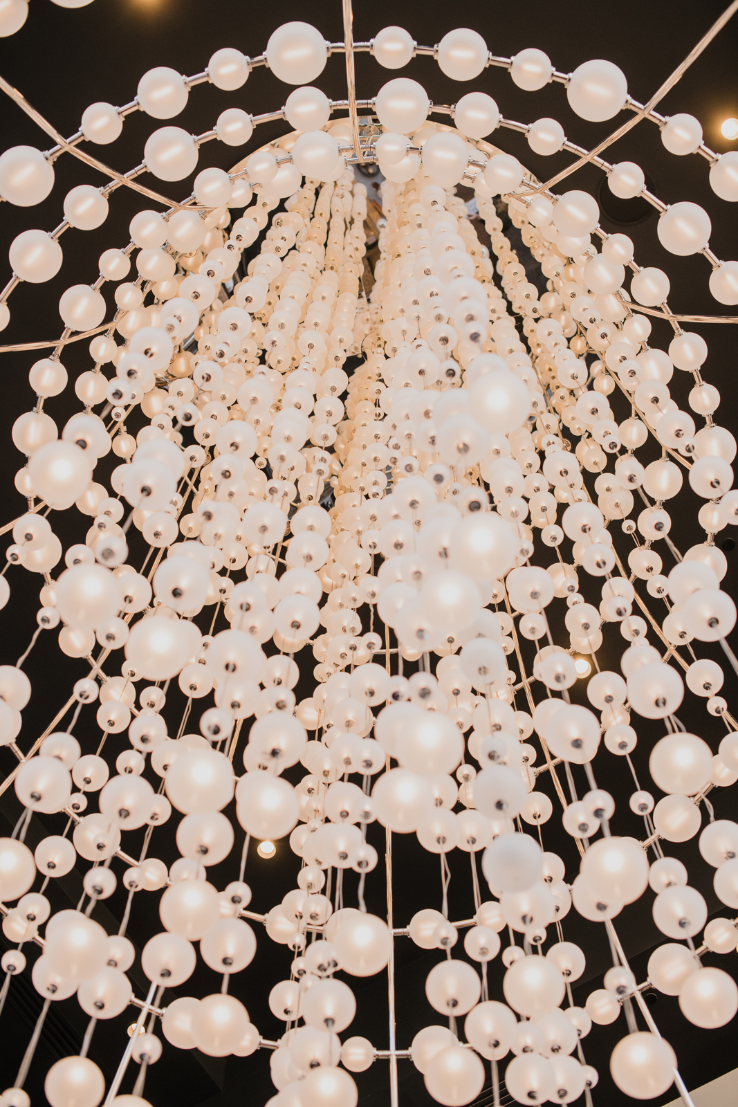 Colorado Hotel & Food Photography | Product Photography | The Original, The Rally Hotel | Chandelier with white orbs