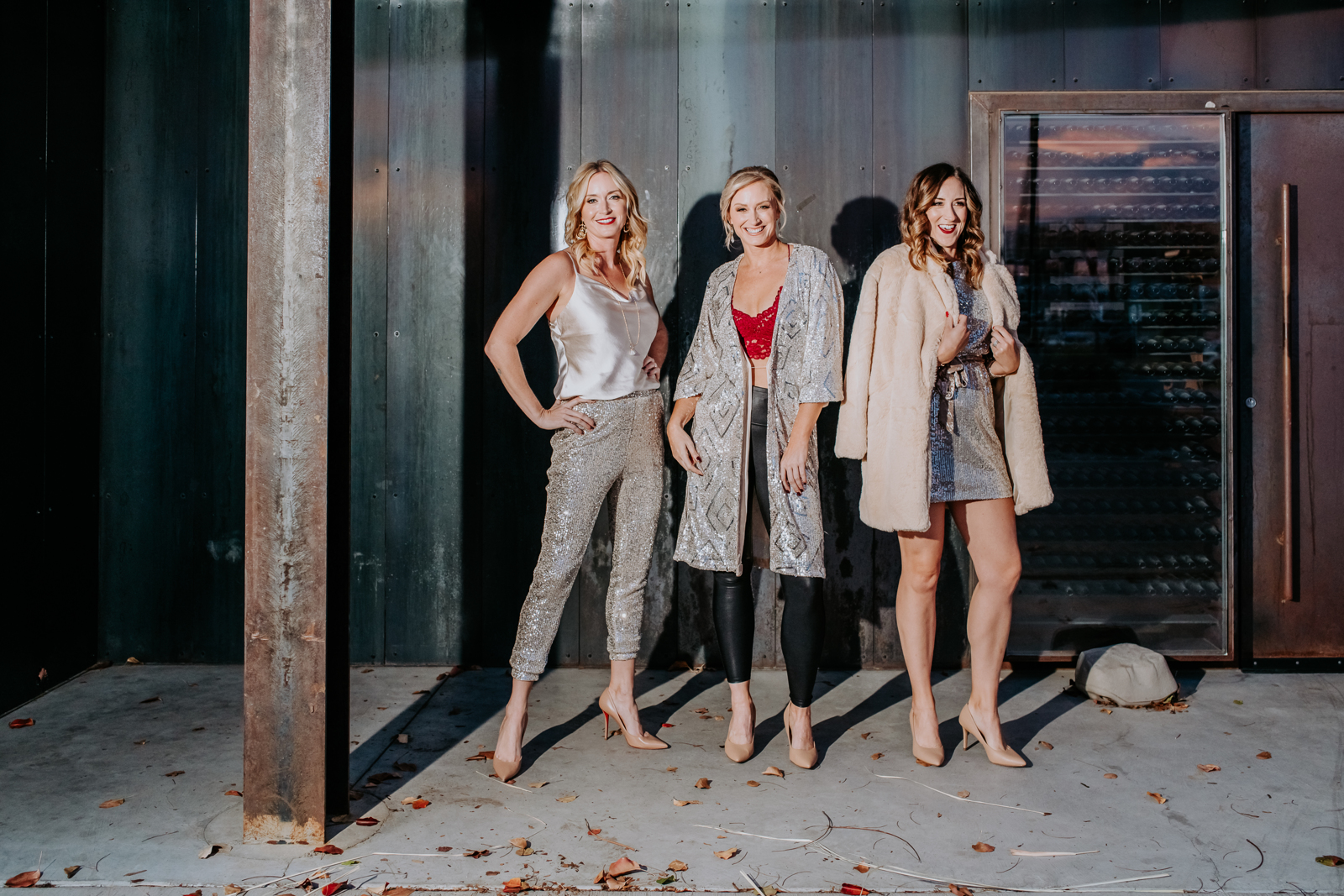 Fashion Photos | Three models pose in industrial room | Denver, Colorado