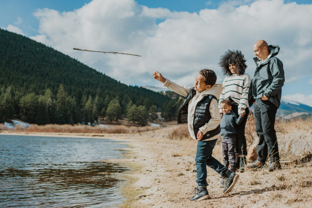 Holiday Family Photos Colorado Mountains
