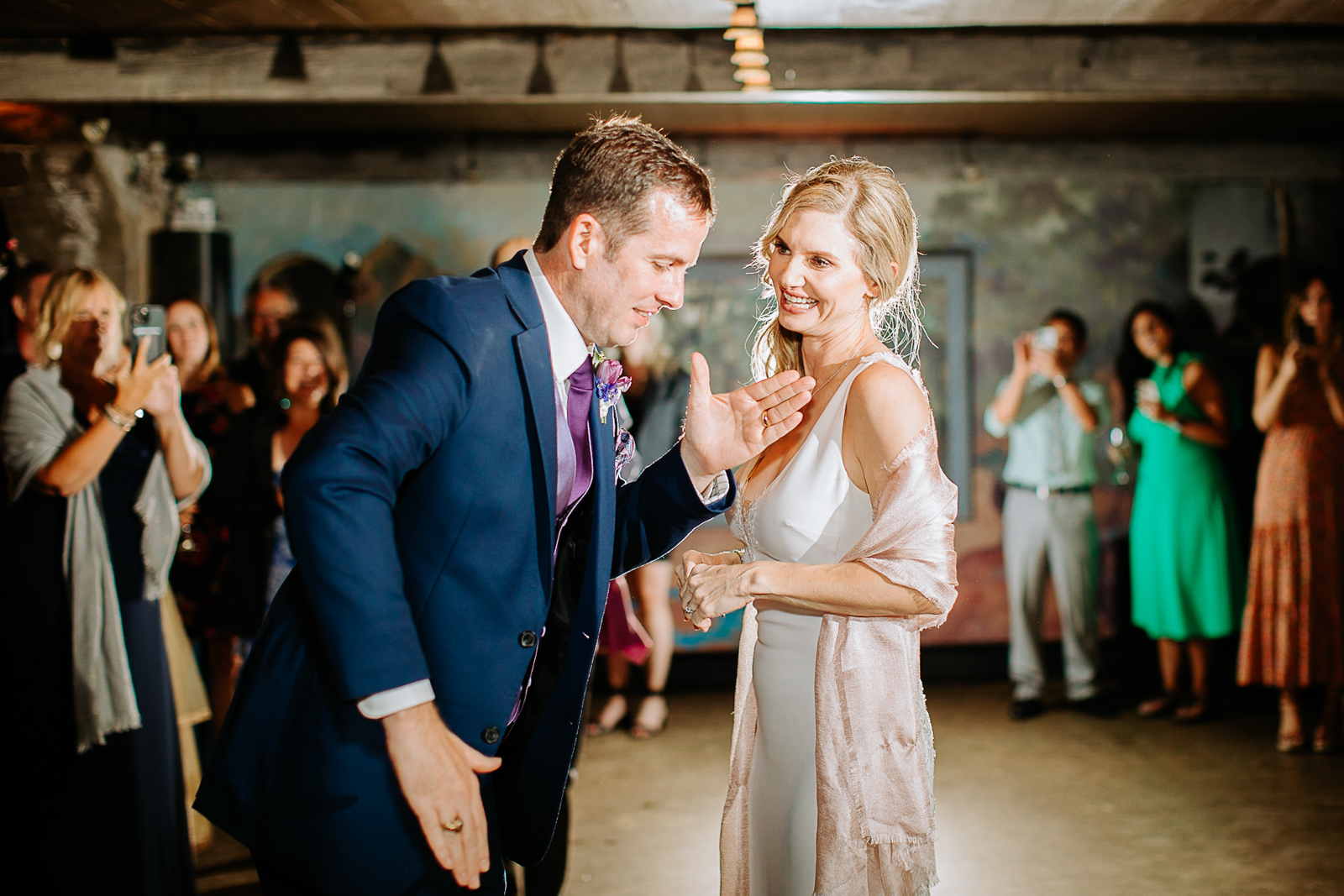 End of night celebration at Dunafon Castle