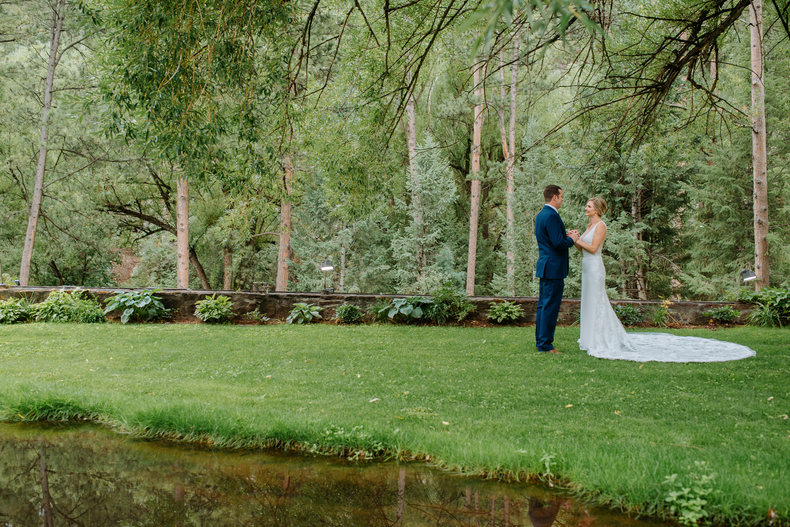 Dunafon Castle wedding ceremony in the Lakewood Colorado foothills