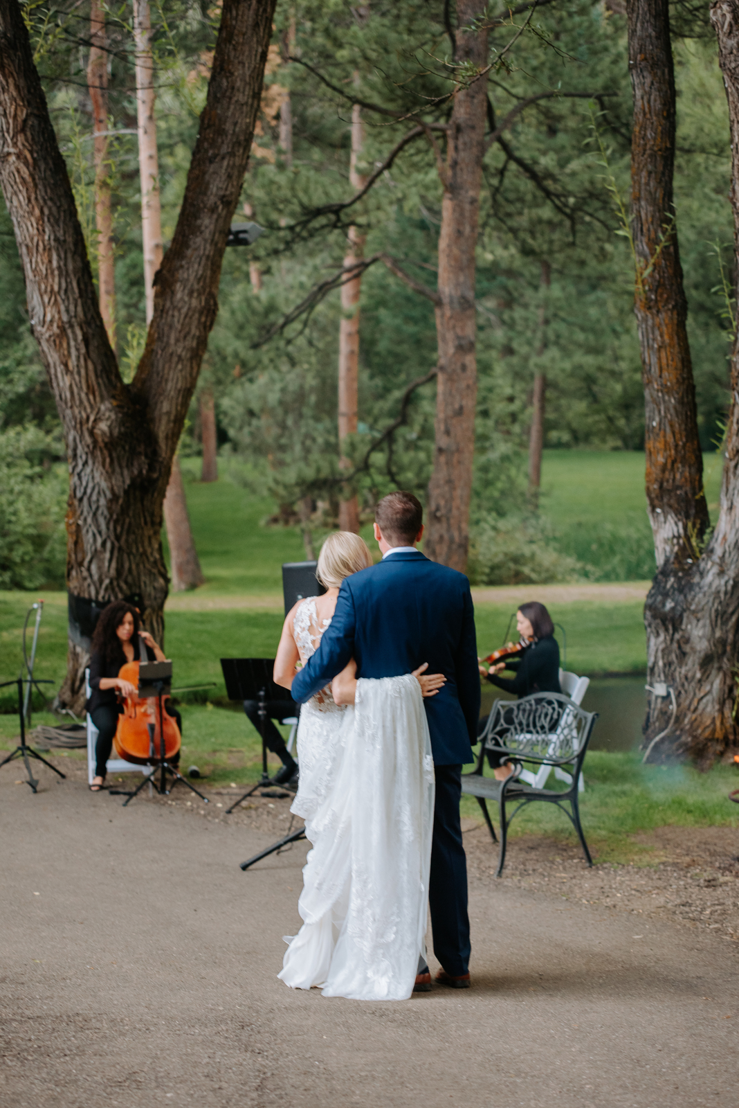 Late evening celebration at Dunafon Castle