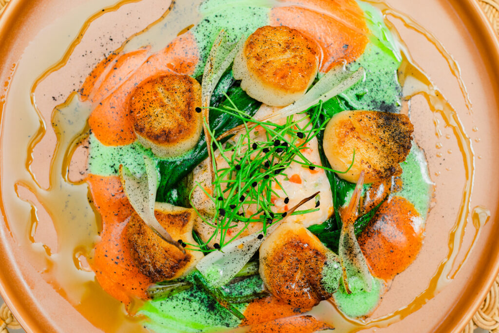 Biscutis and Berries Catering Scallops Denver Colorado with From the Hip Photo at Woodlands