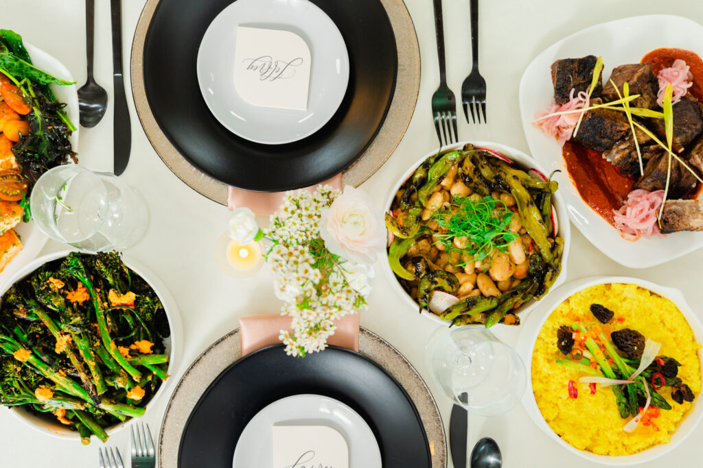 Biscutis and Berries Catering Denver Colorado with From the Hip Photo at Woodlands plated dish art