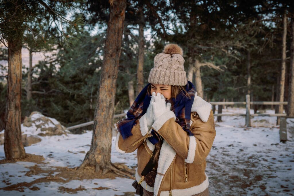 Cute couple wedding proposal in the flatirons of Boulder Colorado