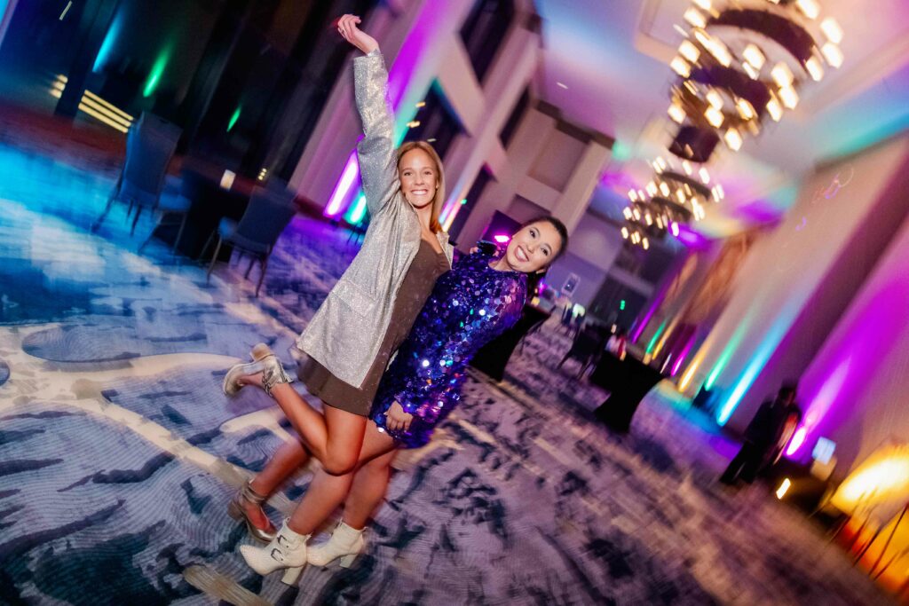 Insanely colorful fun disco party at the Gaylord