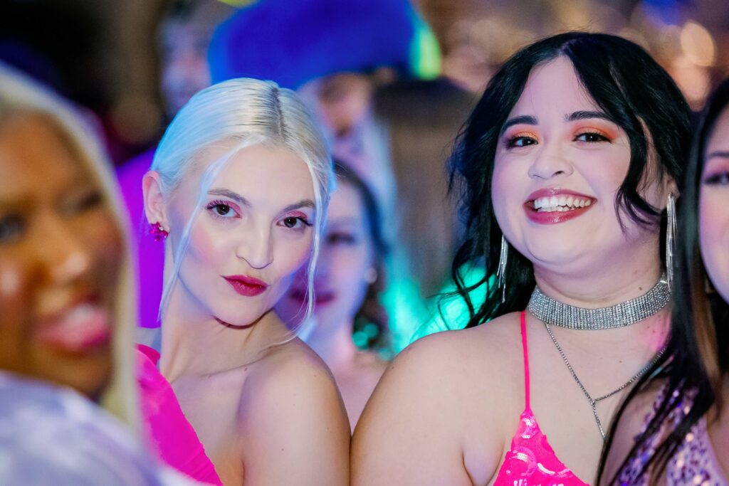 Cute girls at the disco