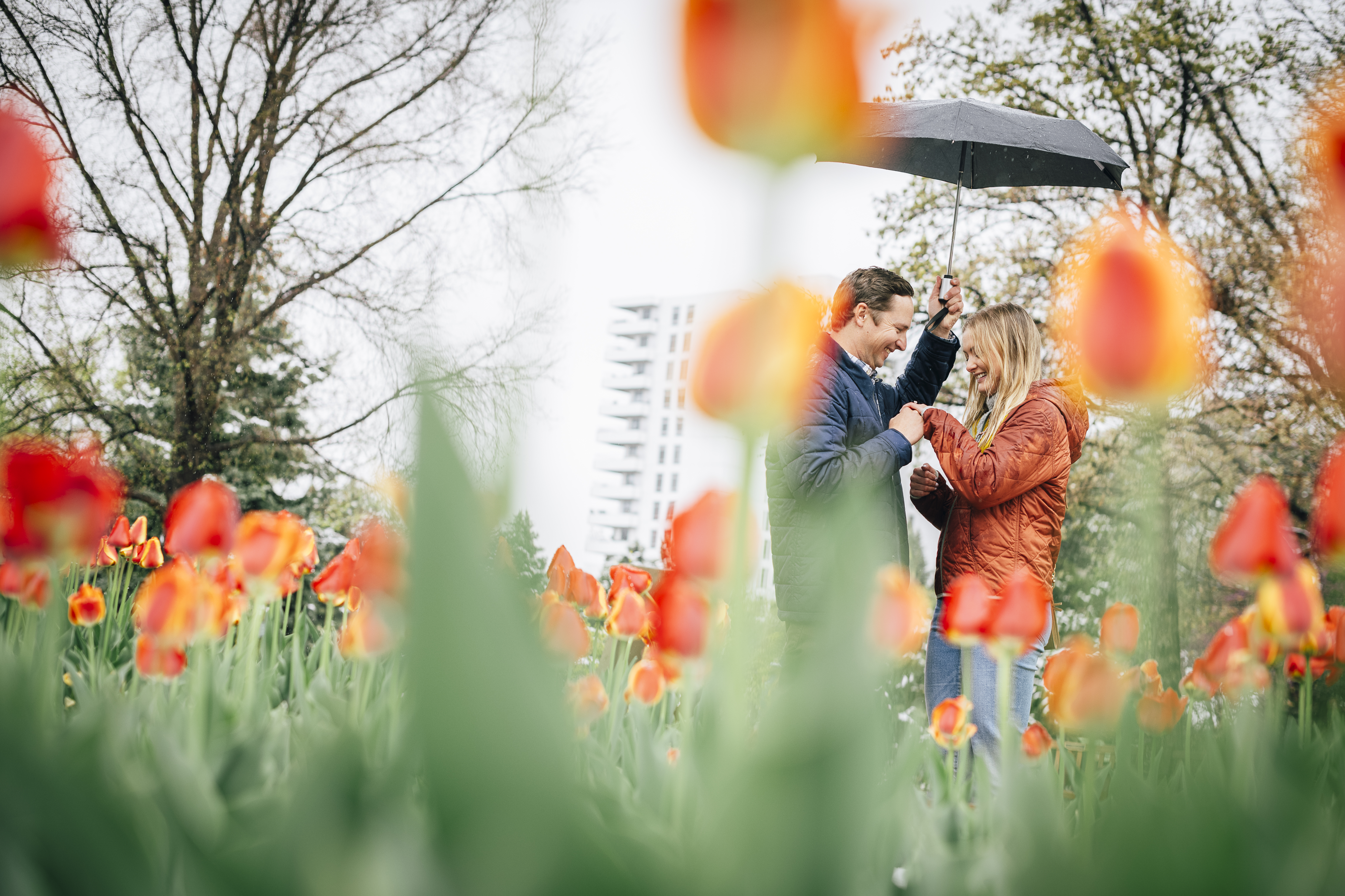 Professional Colorado photography team shooting an outdoor portrait session