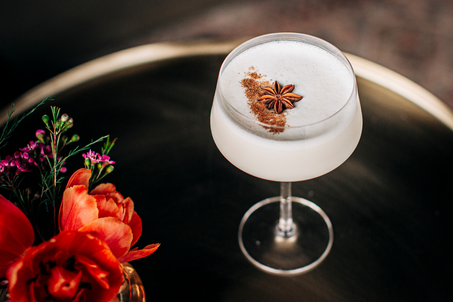 Coffee cocktail with beautiful presentation