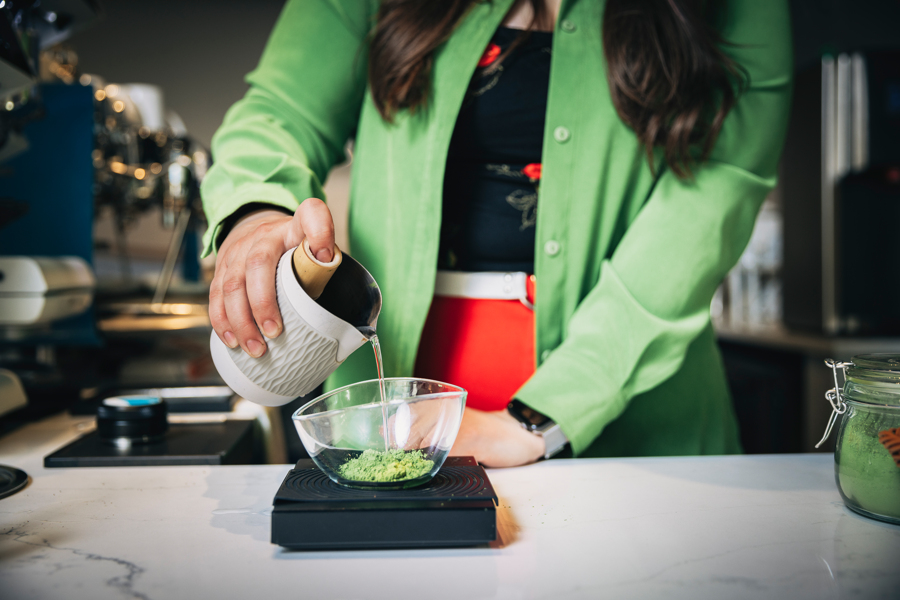 Behind the scenes of a commercial coffee photography session